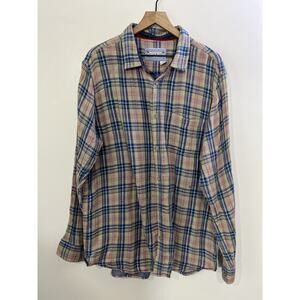 32 Bar Blues Lumberjack Work Grunge Tartan Plaid Button Up Shirt 2XL Normcore